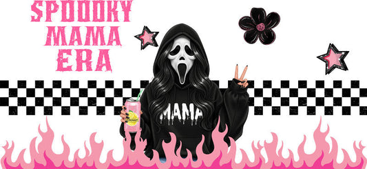 Spooky Soda Mama UV DTF Cup Wrap for 16oz Glass Can KA-10470