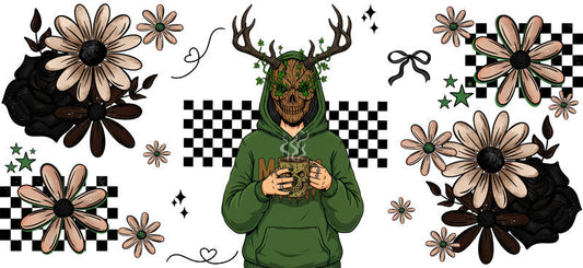 forest spirit mama UV DTF cup wrap for 16oz glass can cup decal KA-10530