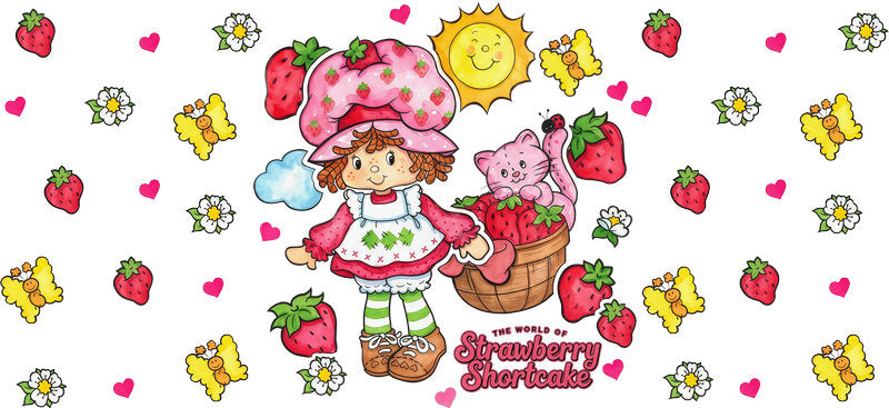 Sweet Berry Friends UV DTF Cup Wrap for 16oz Glass Can KA-10615