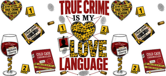 trust no one UV DTF cup wrap for 16oz glass can mystery cup decal KA-10661