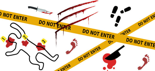 crime scene warning UV DTF cup wrap for 16oz glass can detective cup decal KA-10706