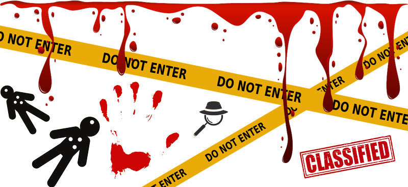 forensic tools UV DTF cup wrap for 16oz glass can crime scene cup decal KA-10707