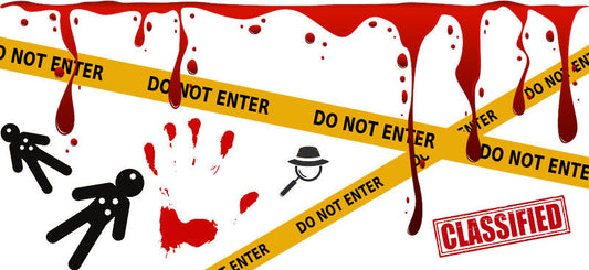 forensic tools UV DTF cup wrap for 16oz glass can crime scene cup decal KA-10707