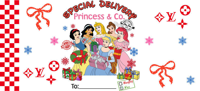 Christmas Designer Cup Wrap for 16oz Glass Can KA-11279