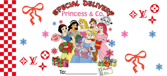 Christmas Designer Cup Wrap for 16oz Glass Can KA-11279