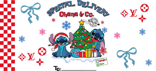 Christmas Designer Cup Wrap for 16oz Glass Can KA-11304
