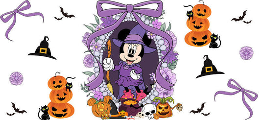 Halloween UV DTF Cup Wrap for 16oz Glass Can KA-11467
