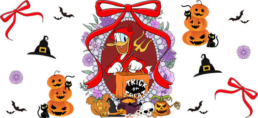 Halloween UV DTF Cup Wrap for 16oz Glass Can KA-11469