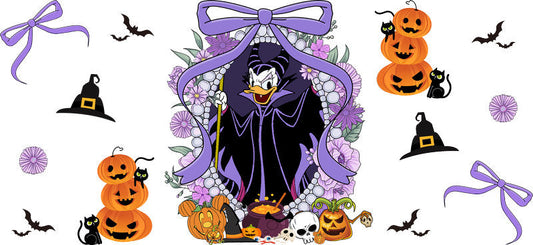 Halloween UV DTF Cup Wrap for 16oz Glass Can KA-11470