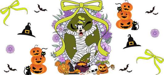 Halloween UV DTF Cup Wrap for 16oz Glass Can KA-11472
