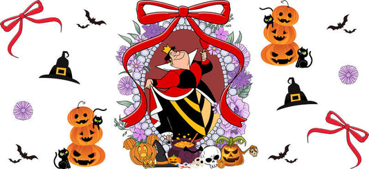 Halloween UV DTF Cup Wrap for 16oz Glass Can KA-11490