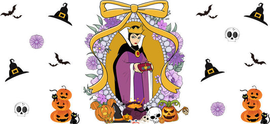 Halloween UV DTF Cup Wrap for 16oz Glass Can KA-11494