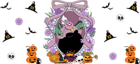 Halloween UV DTF Cup Wrap for 16oz Glass Can KA-11497