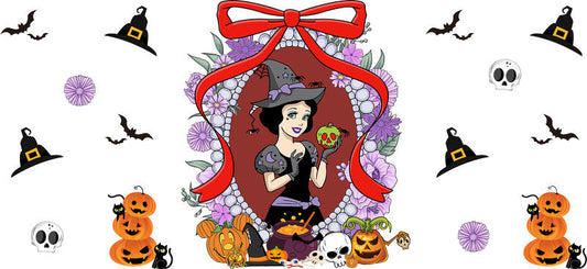 Halloween UV DTF Cup Wrap for 16oz Glass Can KA-11506
