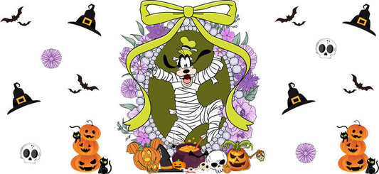 Halloween UV DTF Cup Wrap for 16oz Glass Can KA-11511