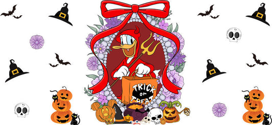 Halloween UV DTF Cup Wrap for 16oz Glass Can KA-11514
