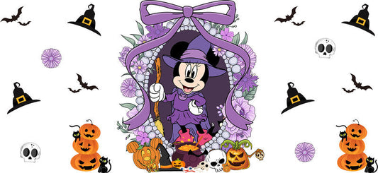 Halloween UV DTF Cup Wrap for 16oz Glass Can KA-11516