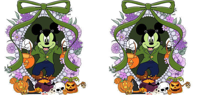 Halloween UV DTF Cup Wrap for 16oz Glass Can KA-11518