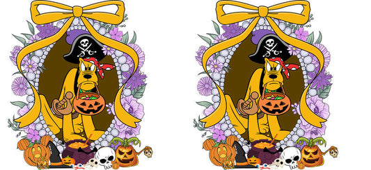 Halloween UV DTF Cup Wrap for 16oz Glass Can KA-11521
