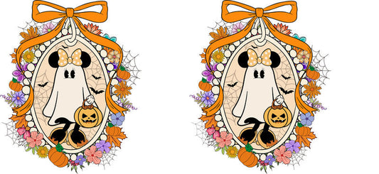 Halloween UV DTF Cup Wrap for 16oz Glass Can KA-11523
