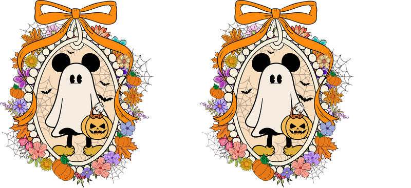 Halloween UV DTF Cup Wrap for 16oz Glass Can KA-11524