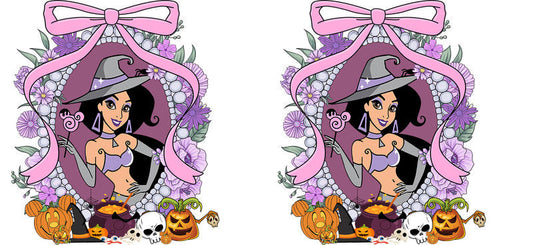 Halloween UV DTF Cup Wrap for 16oz Glass Can KA-11528