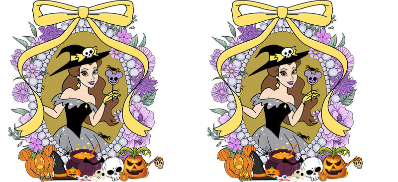 Halloween UV DTF Cup Wrap for 16oz Glass Can KA-11529