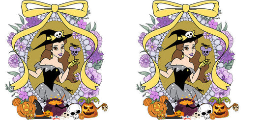 Halloween UV DTF Cup Wrap for 16oz Glass Can KA-11529