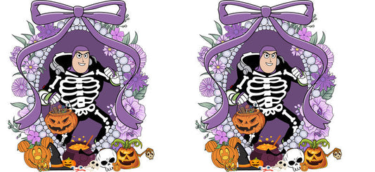 Halloween UV DTF Cup Wrap for 16oz Glass Can KA-11531