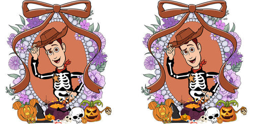 Halloween UV DTF Cup Wrap for 16oz Glass Can KA-11532