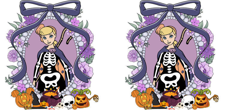 Halloween UV DTF Cup Wrap for 16oz Glass Can KA-11533