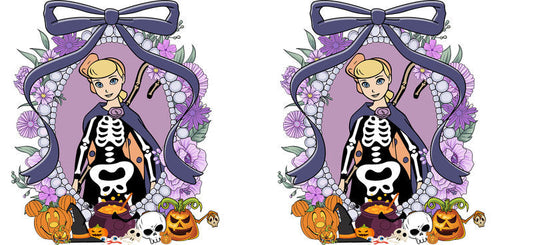 Halloween UV DTF Cup Wrap for 16oz Glass Can KA-11533