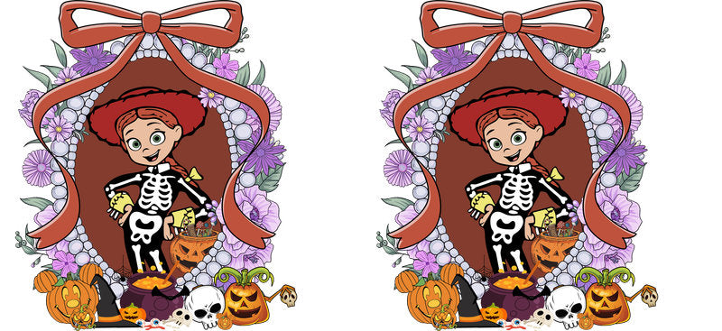 Halloween UV DTF Cup Wrap for 16oz Glass Can KA-11534