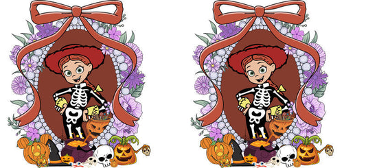 Halloween UV DTF Cup Wrap for 16oz Glass Can KA-11534