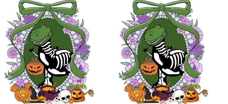 Halloween UV DTF Cup Wrap for 16oz Glass Can KA-11535