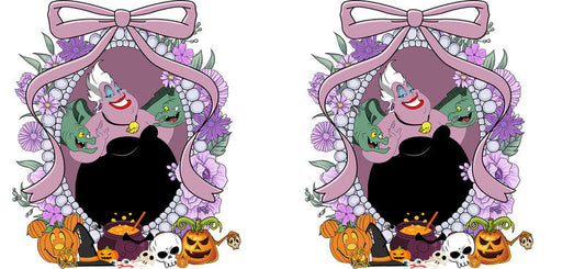 Halloween UV DTF Cup Wrap for 16oz Glass Can KA-11536
