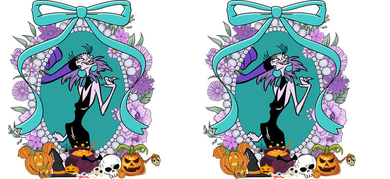 Halloween UV DTF Cup Wrap for 16oz Glass Can KA-11537