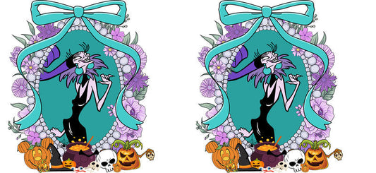 Halloween UV DTF Cup Wrap for 16oz Glass Can KA-11537