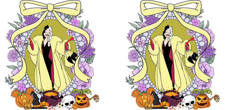 Halloween UV DTF Cup Wrap for 16oz Glass Can KA-11541