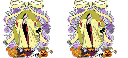 Halloween UV DTF Cup Wrap for 16oz Glass Can KA-11541