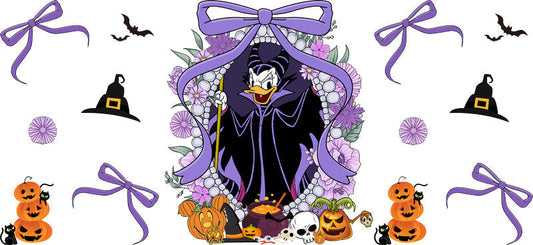 Halloween UV DTF Cup Wrap for 16oz Glass Can KA-11545