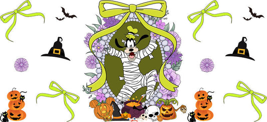 Halloween UV DTF Cup Wrap for 16oz Glass Can KA-11547