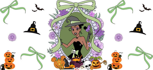 Halloween UV DTF Cup Wrap for 16oz Glass Can KA-11551