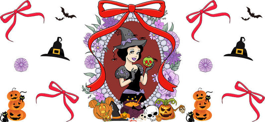 Halloween UV DTF Cup Wrap for 16oz Glass Can KA-11552