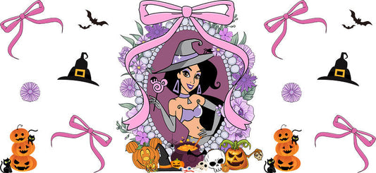 Halloween UV DTF Cup Wrap for 16oz Glass Can KA-11553