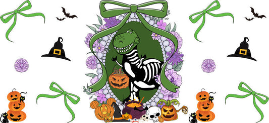 Halloween UV DTF Cup Wrap for 16oz Glass Can KA-11560