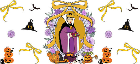 Halloween UV DTF Cup Wrap for 16oz Glass Can KA-11564
