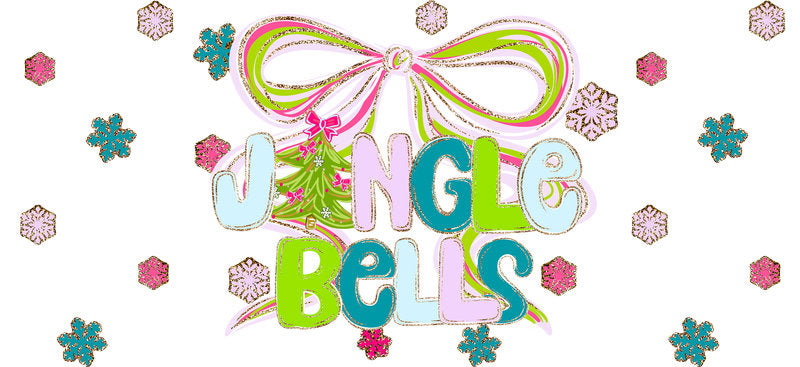 Christmas angel UV DTF cup wrap with cute holiday artwork for 16oz glass can KA-11615