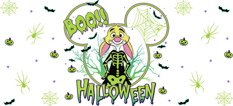 Cute Halloween Costume UV DTF Cup Wrap for 16oz Glass Can KA-11663