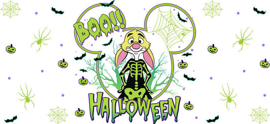 Cute Halloween Costume UV DTF Cup Wrap for 16oz Glass Can KA-11663